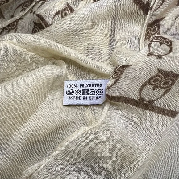 Tickled Pink Infinity Owl Print Scarf - Picture 3 of 3